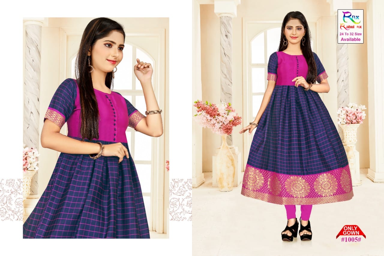 Rnx Kids Ethnic Wear Anarkali Long Kurti Latest Designer Collection